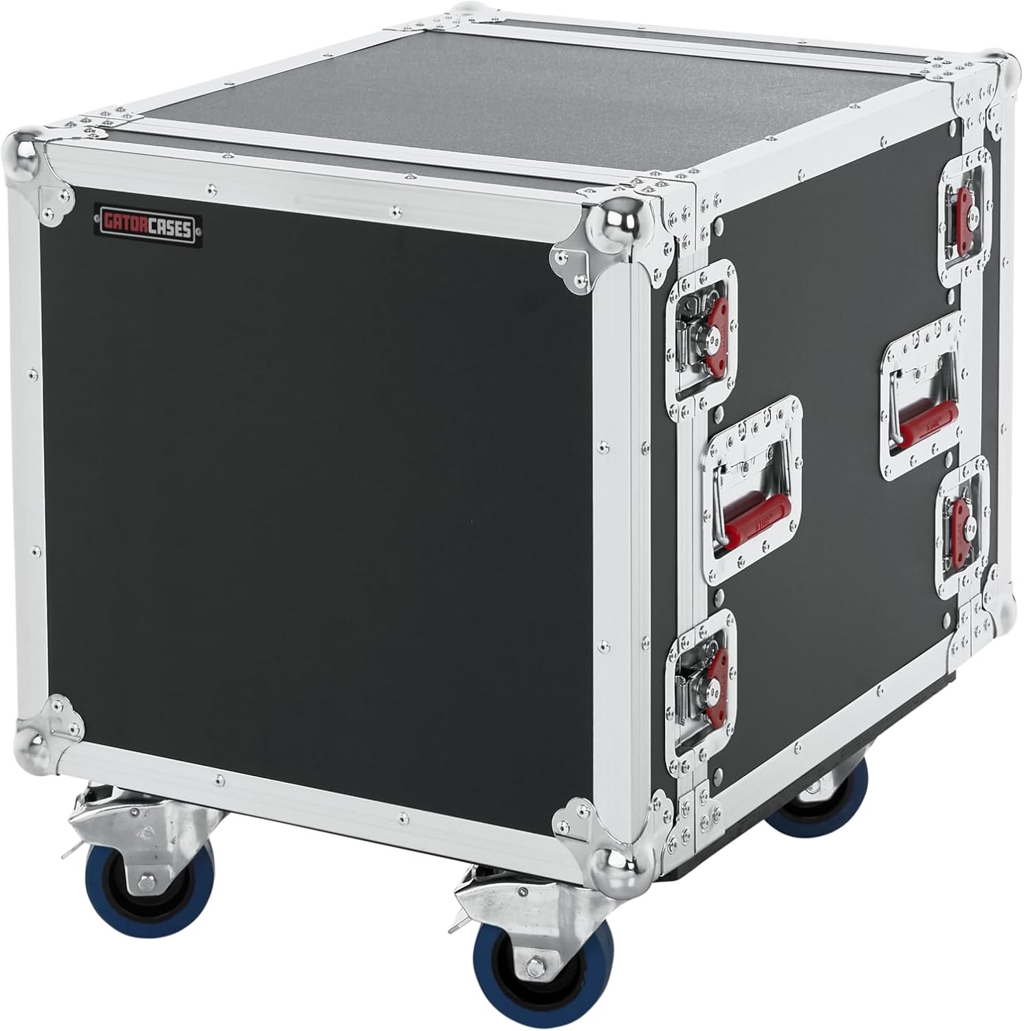Gator Cases G-TOUR Audio Road Rack with Heavy-Duty Casters and Tour Grade Hardware; 17' Rackable Depth, 10U (G-TOUR 10U CAST)