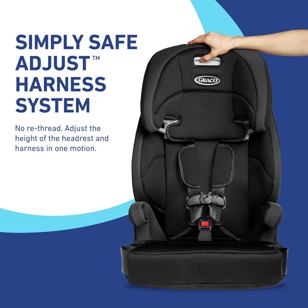 Graco® Tranzitions 3-in-1 Harness Booster Car Seat, Forward Facing Car Seat, Highback, to Backless Booster, Cinder