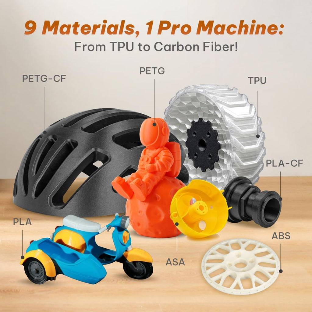 FlashForge Adventurer 5M Pro 3D Printer - 600mm/s Ultra-Fast Printing, Auto Leveling, Dual Filtration, Enclosed & Silent (50dB), 220x220x220mm Build Volume