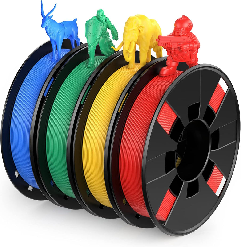 Entina Mini 3D Printer Tina2S V12 & 4 Colors PLA 3D Printer Filament Bundle(Red, Yellow, Blue, Green)