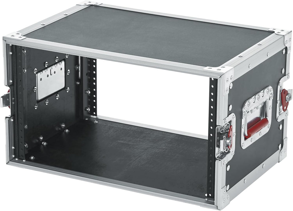 Gator Cases G-TOUR Series Shallow Audio Road Rack with Heavy-Duty Tour Grade Hardware, 15' Rackable Depth, 6U (G-TOUR EFX6U)