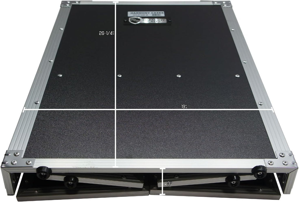 Harmony AudioCases HCDJSTAND26 Fold Out 26' Height Stand Compatible with Slant Mixer Case New