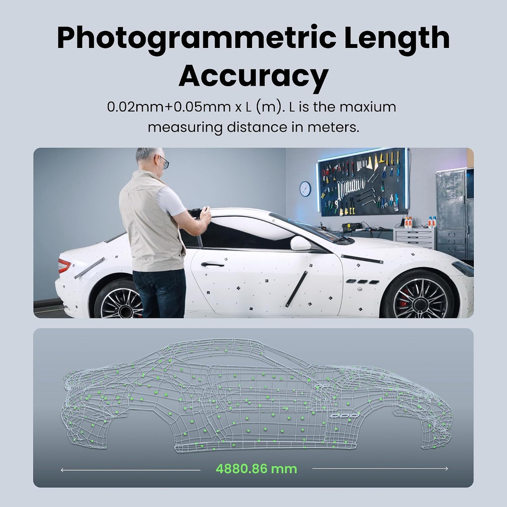 Revopoint MIRACO Plus 3D Scanner for 3D Printing Handheld, 3D Printer Scanner with Photogrammetry, Up to 0.02mm Precision, Full-Color Scan for Small to Large Objects, 32GB RAM