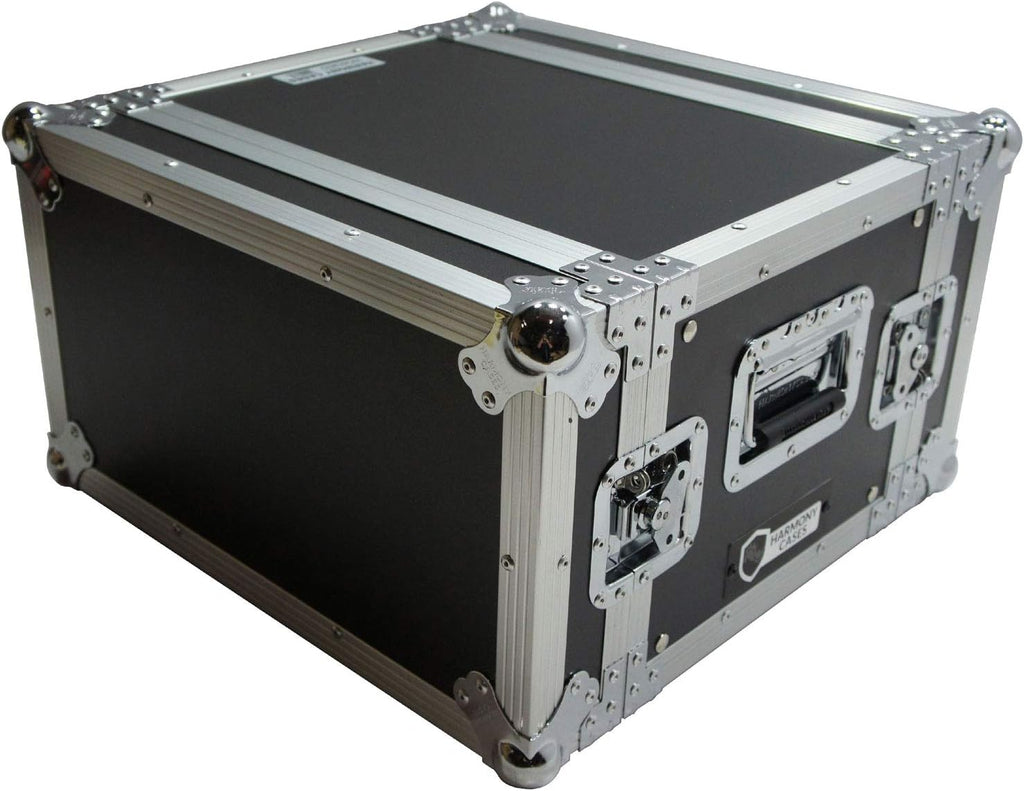 Harmony Audio Cases HC6UED Pro DJ Flight 6U FX Effect 16' Depth Road Vertical Case