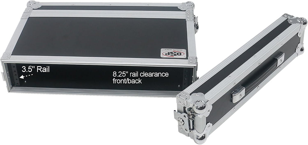 OSP Cases | ATA Road Case | 2-Space Effects Rack | 10' Deep | RC2U-10