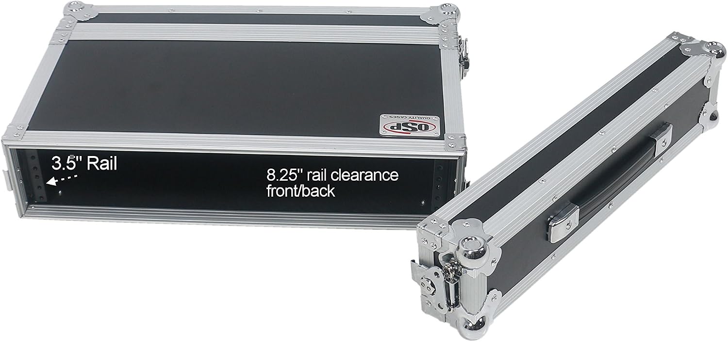 OSP Cases | ATA Road Case | 2-Space Effects Rack | 10' Deep | RC2U-10