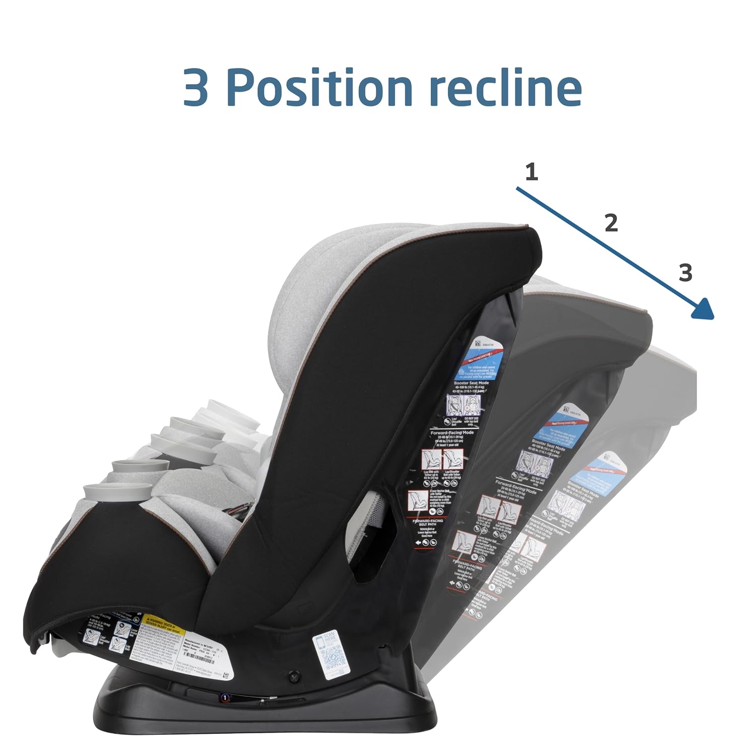 Maxi-Cosi Pria Chill All-in-One Convertible Car Seat, VentMax Fan Technology, QuikFit Harness, ReclineFit, Dishwasher-Safe Cup Holders, Newborn to 10 Years