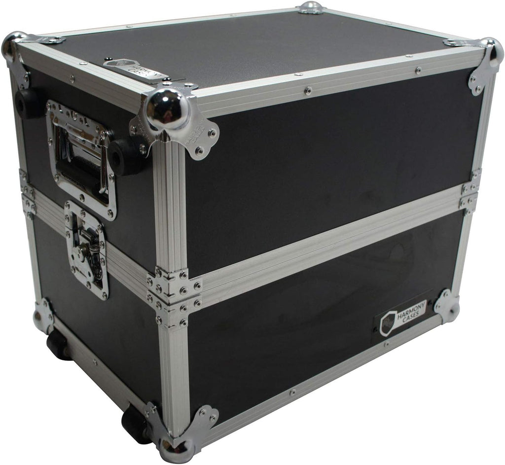 Harmony Audio Case HCLPHWE Rolling Flight Case Wheels & Handle 100 LP Vinyl Records
