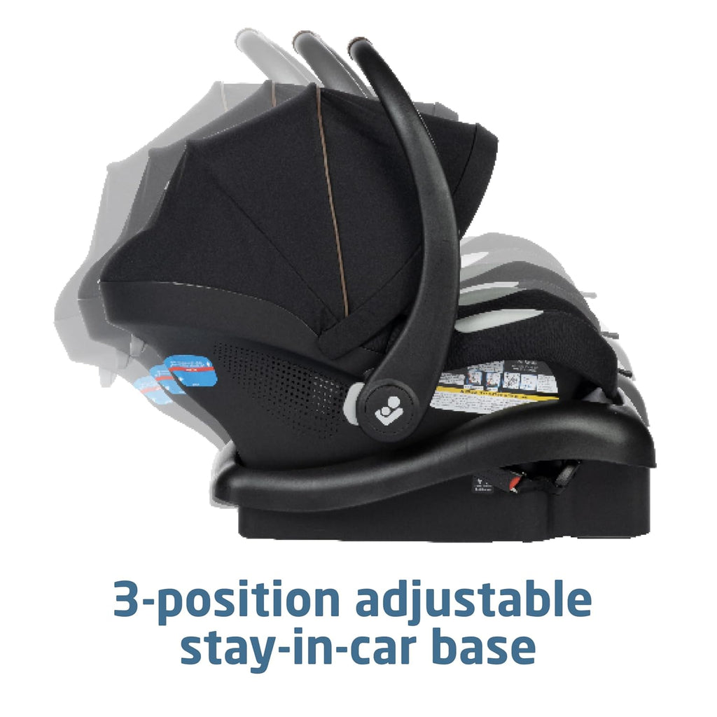 Maxi-Cosi Zelia 2 Luxe 5-in-1 Modular Travel System, Onyx Sand