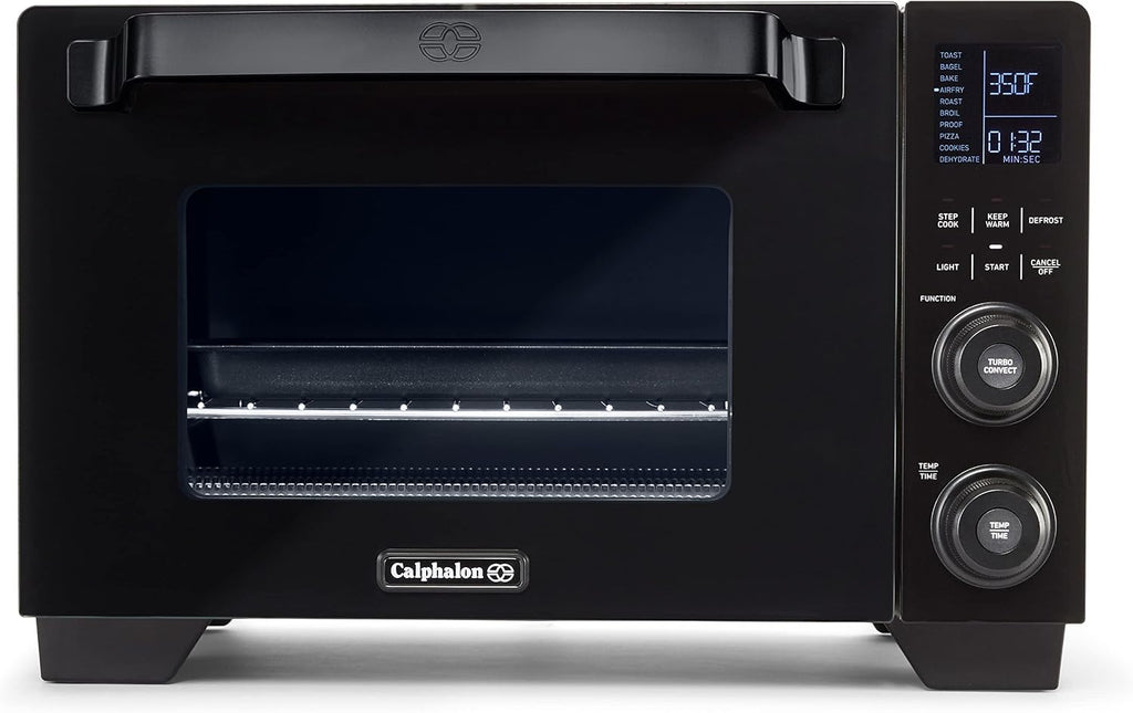 Calphalon Air Fryer Oven, 11-in-1 Toaster Oven Air Fryer Combo, Cool Touch Exterior, 26.4 QT/25 L, Fits 12' Pizza, Stainless Steel