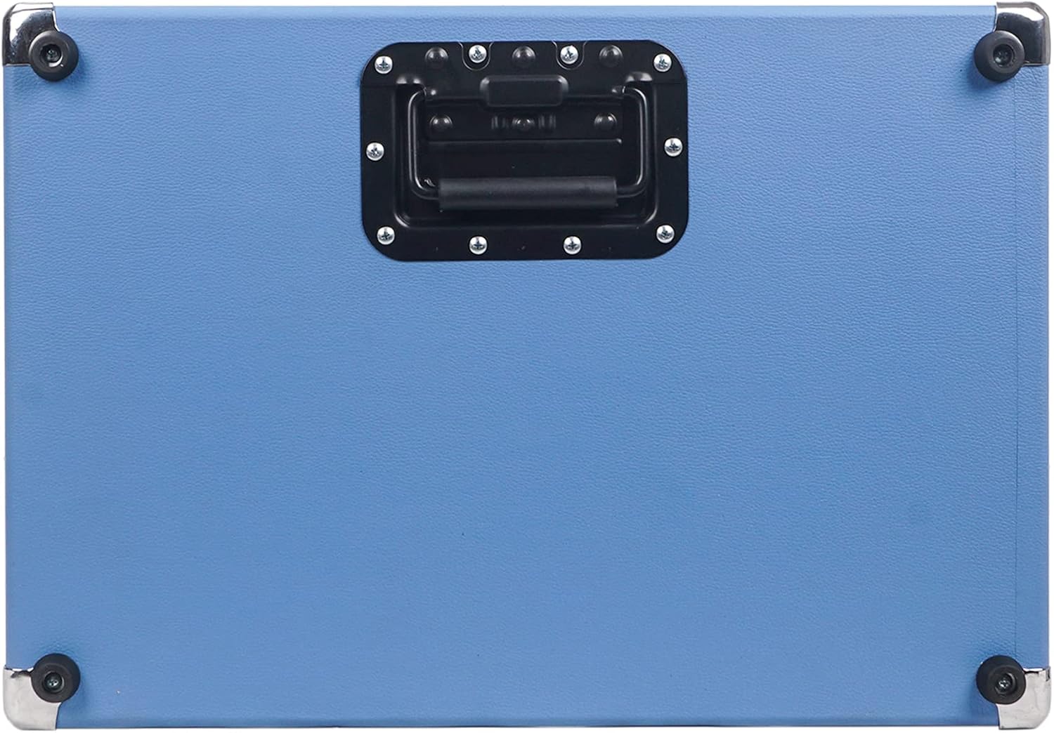 Sound Town Vintage 2U Amp Rack Case, 12.5' Depth with Rubber Feet, Dust Cover, Kickstand, Beau Blue (STVRC-2BL)