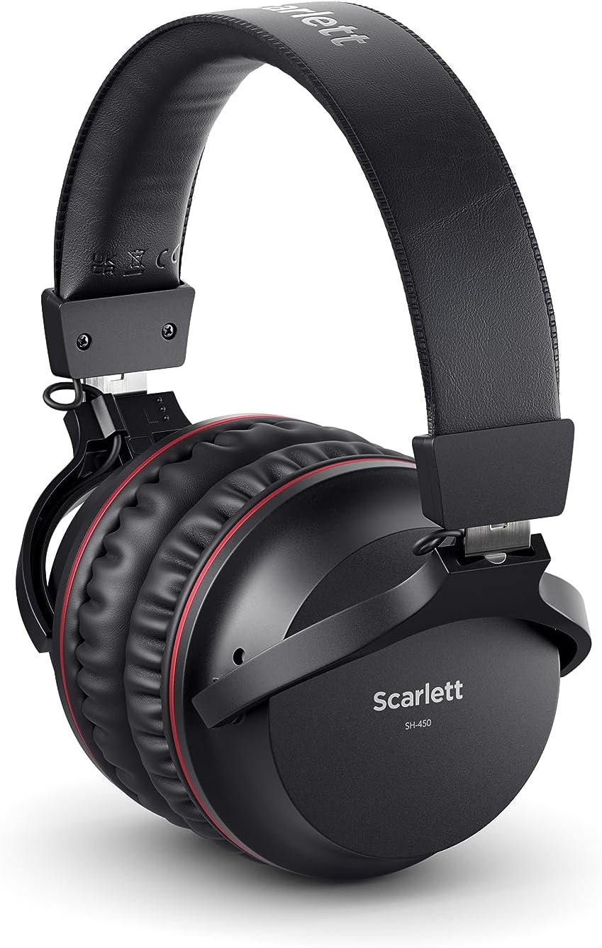 Focusrite Scarlett Solo Studio 4th Gen USB Audio Interface Complete Kit Exclusive Software Bundle with New Designed Eris 3.5 Studio Monitors with Professional Microphone Kit & Recording Headphones