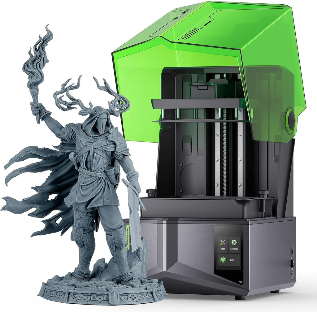 ELEGOO Saturn 4 12K Resin 3D Printer, 10 Inch Mono LCD Resin Printer with Intelligent Mechanical Sensor, Automatic Leveling, Large Printing Size of 218x122x220 mm³/ 8.62 x 4.84 x 8.66 inches