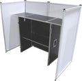 Harmony Audio Aluminum Portable DJ Facade Booth Scrim & 54' Workstation Table