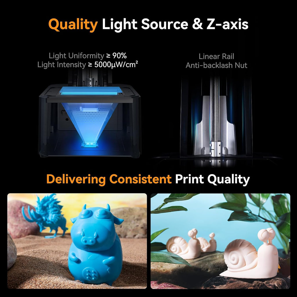 Creality Resin 3D Printer HALOT R6 Bundle with Wash and Cure Station UW-01 2 in 1 Machine