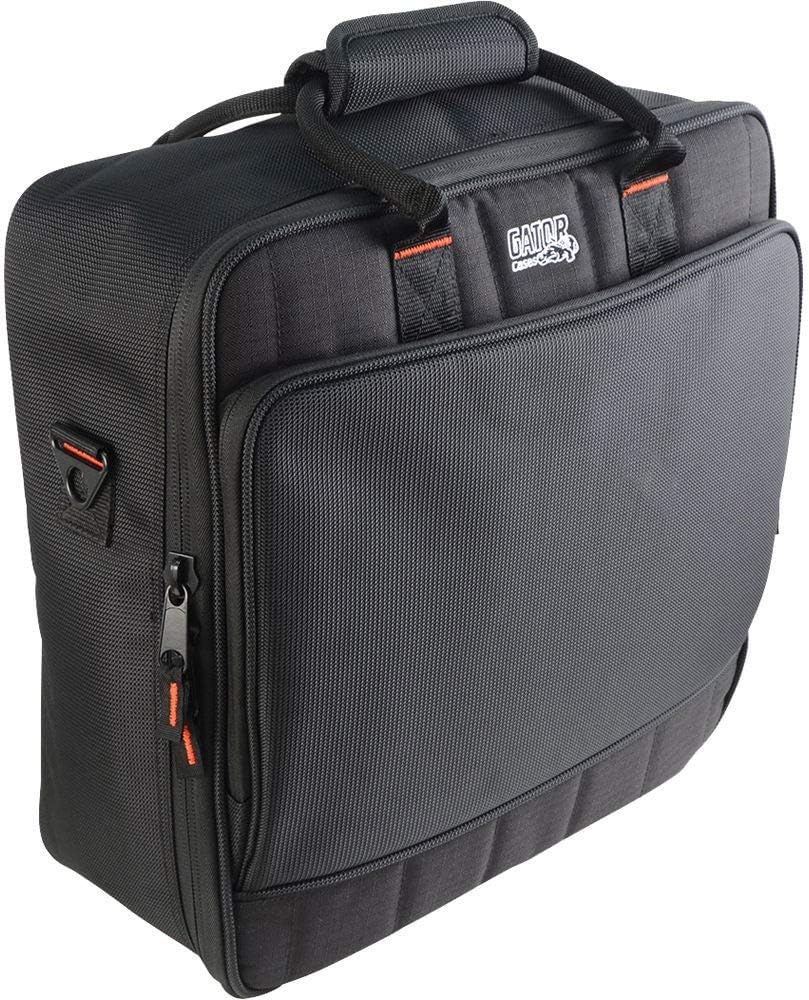 Mackie ProFX12v3 12-Channel Sound Reinforcement Mixer with Built-In FX, Gator Cases G-MIXERBAG-1515 Mixer Bag & Stereo Cable 10ft Bundle