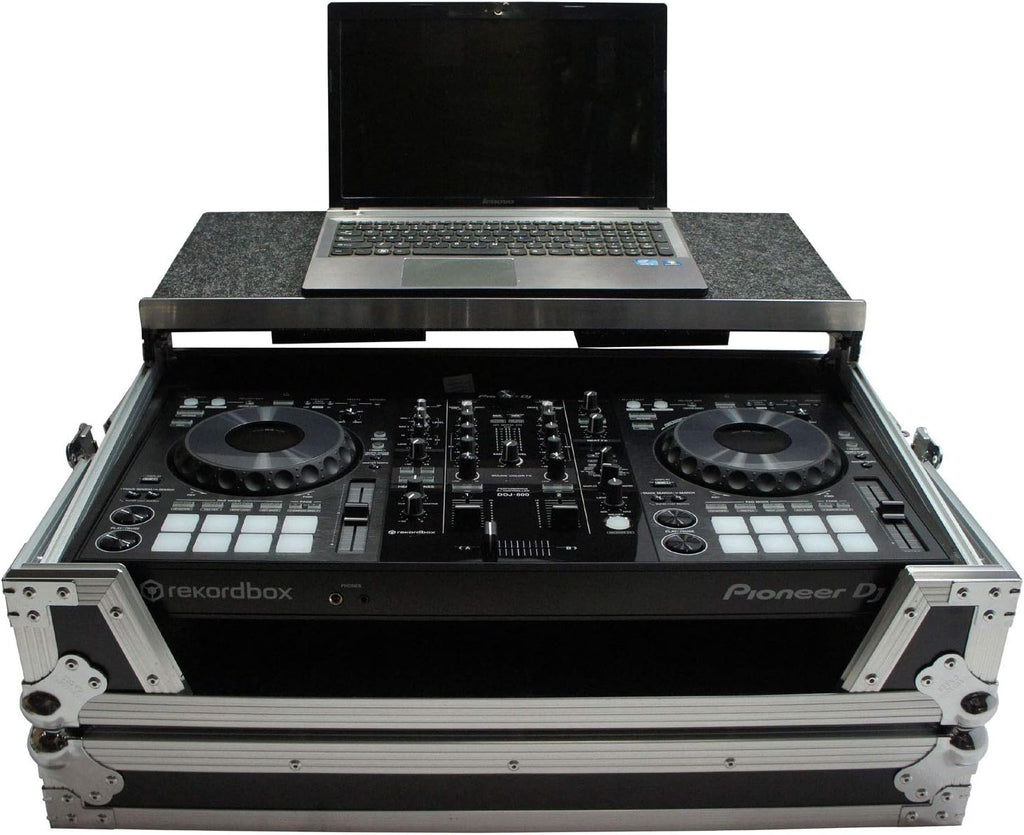 Harmony Audio HCDDJ800WLT1U Flight Glide Laptop Stand DJ 1U Rack Case Compatible with Pioneer DDJ-800