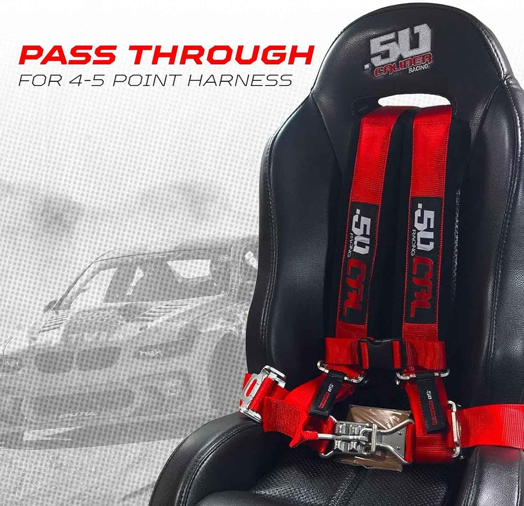 50 Caliber Racing Premium Mini Bucket Seat for All Vehicles - Secure Comfort for Kids, Fits Polaris RZR (No Bracket, Limited Stock)