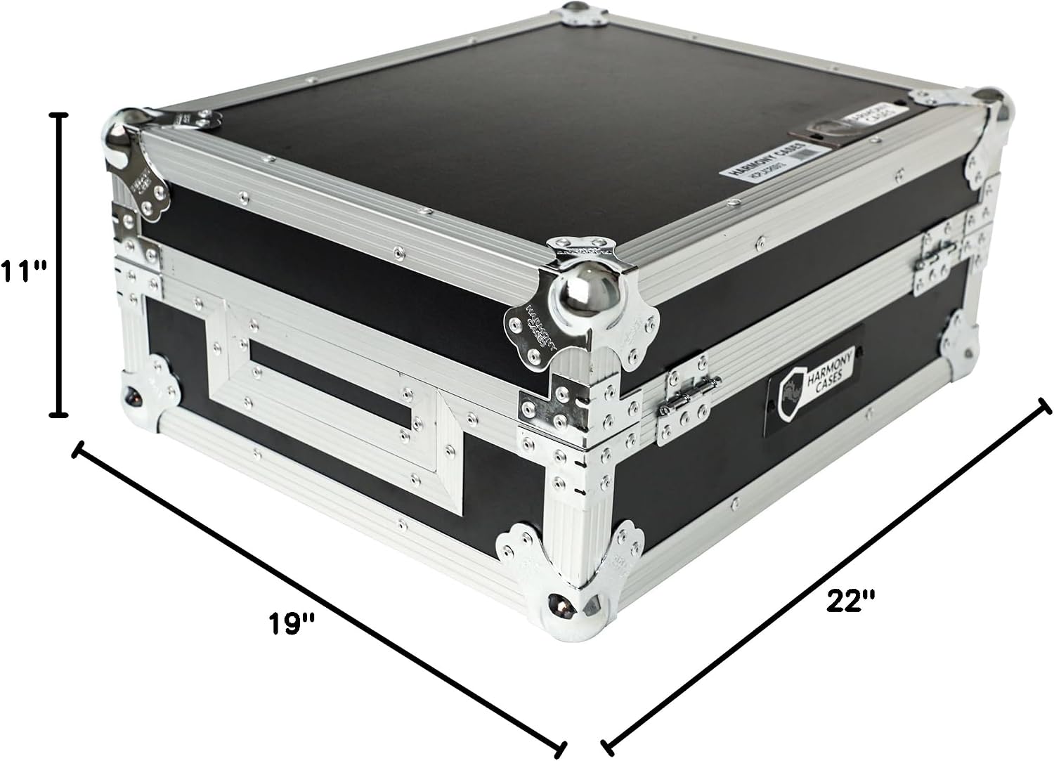 Harmony Audio Cases HCPLXCRSS12 Custom DJ Case Compatible with Pioneer DJ PLX-CRSS12 Digital-Analog Turntable with Foam-Lined Interior and Adjustable Foam Velcro Inserts - Black