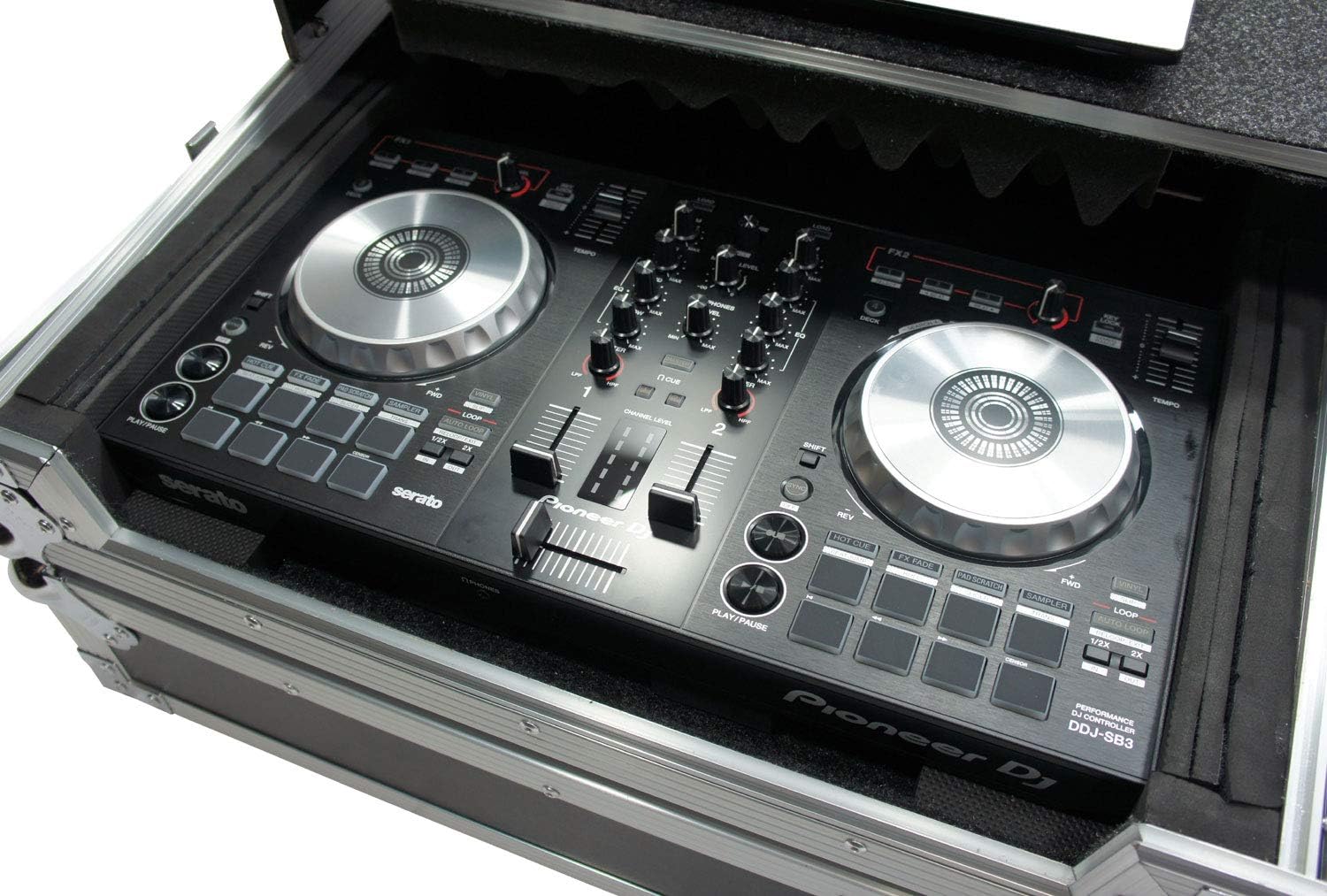 Harmony Audio HCMINILT Flight Glide Laptop Stand DJ Custom Case Compatible with Denon DN-MC4000