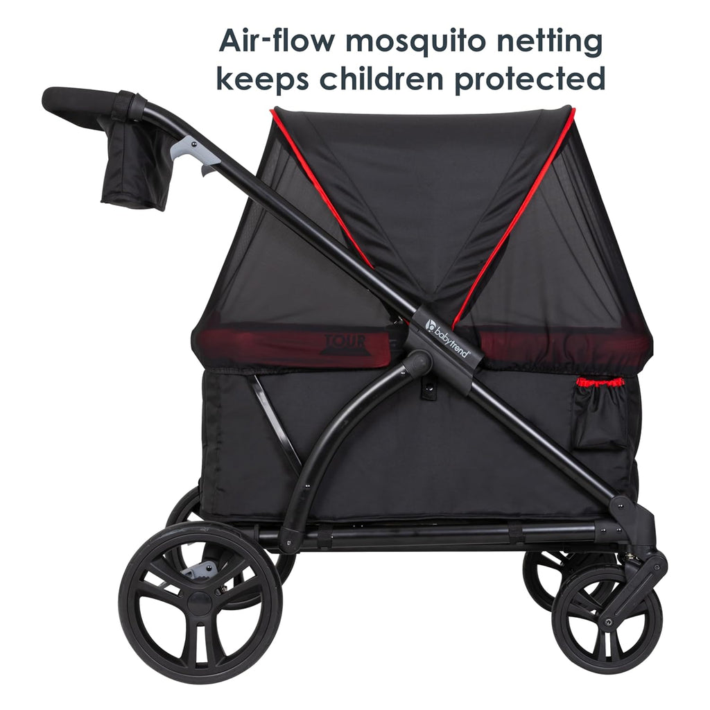 Baby Trend Expedition/Tour LTE 2-in-1 Stroller Wagon, Mars Red