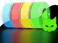 Official Creality Hyper PLA 3D Printer Filament 4KG, Glow in The Dark Filament, Luminous PLA 1.75mm, Best with UV Lamps, RFID Filament Fit Most FDM 3D Printers, 1KG Spool (2.2 lbs)