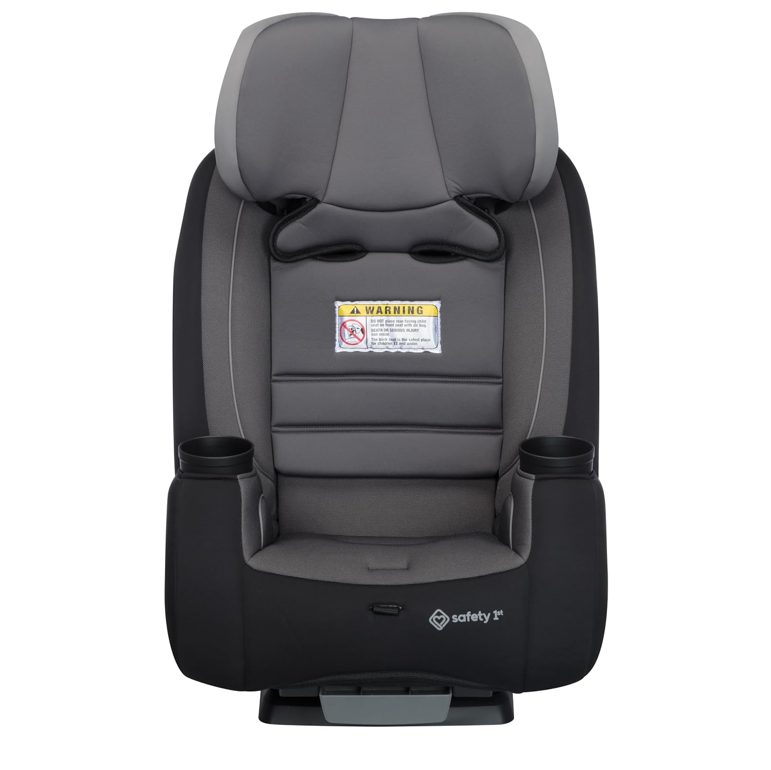 Safety 1st TriMate 3-in-1 Convertible Car Seat, Slim Fit, Infant to Big Kid Car Seat, Easy-Install Harness, Machine-Washable Cover, Dishwasher-Safe Cup Holders, 5-100 lbs, Sharkskin