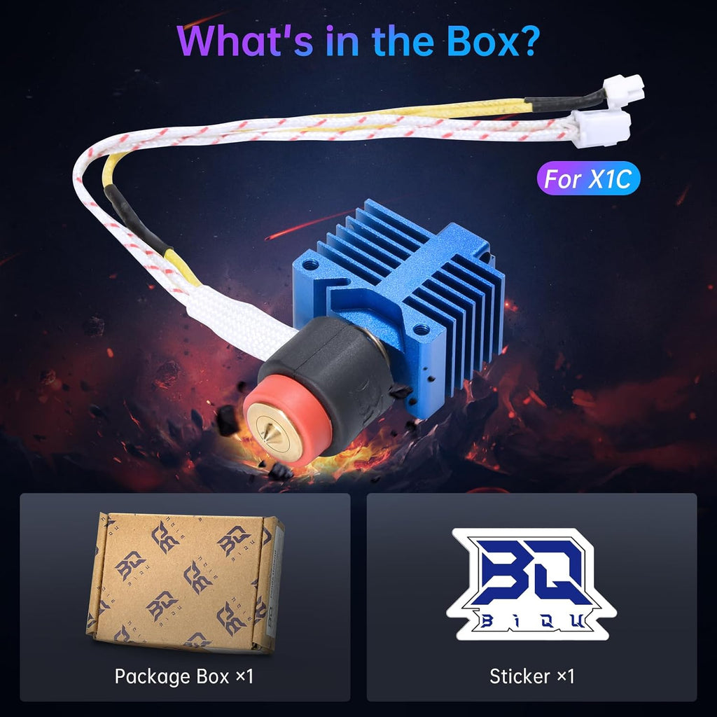 BIQU E3D Panda Revo Hotend Compatible with Bambu-Lab X1C, with E3D Rapid Change Revo Nozzle