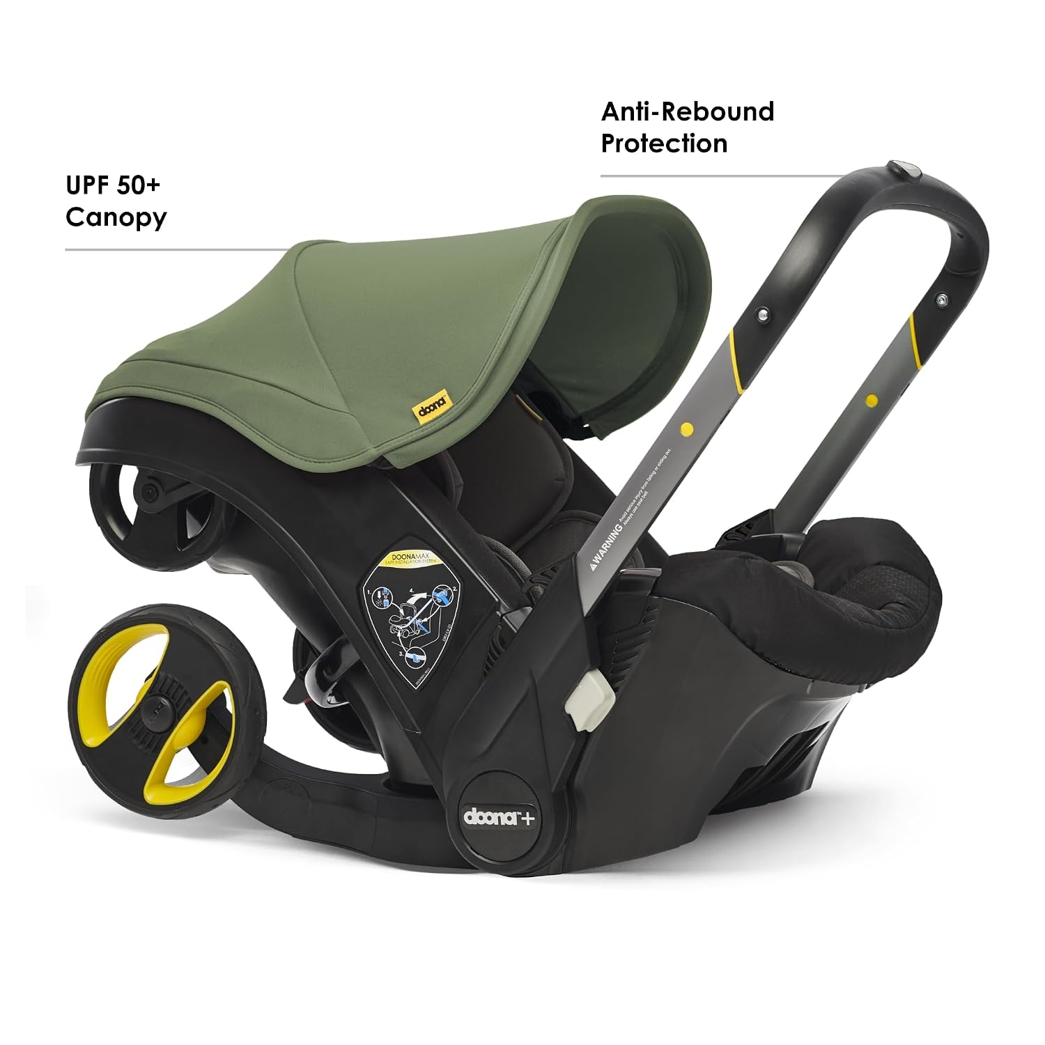 Doona Car Seat & Stroller, Desert Green - All-in-One Travel System
