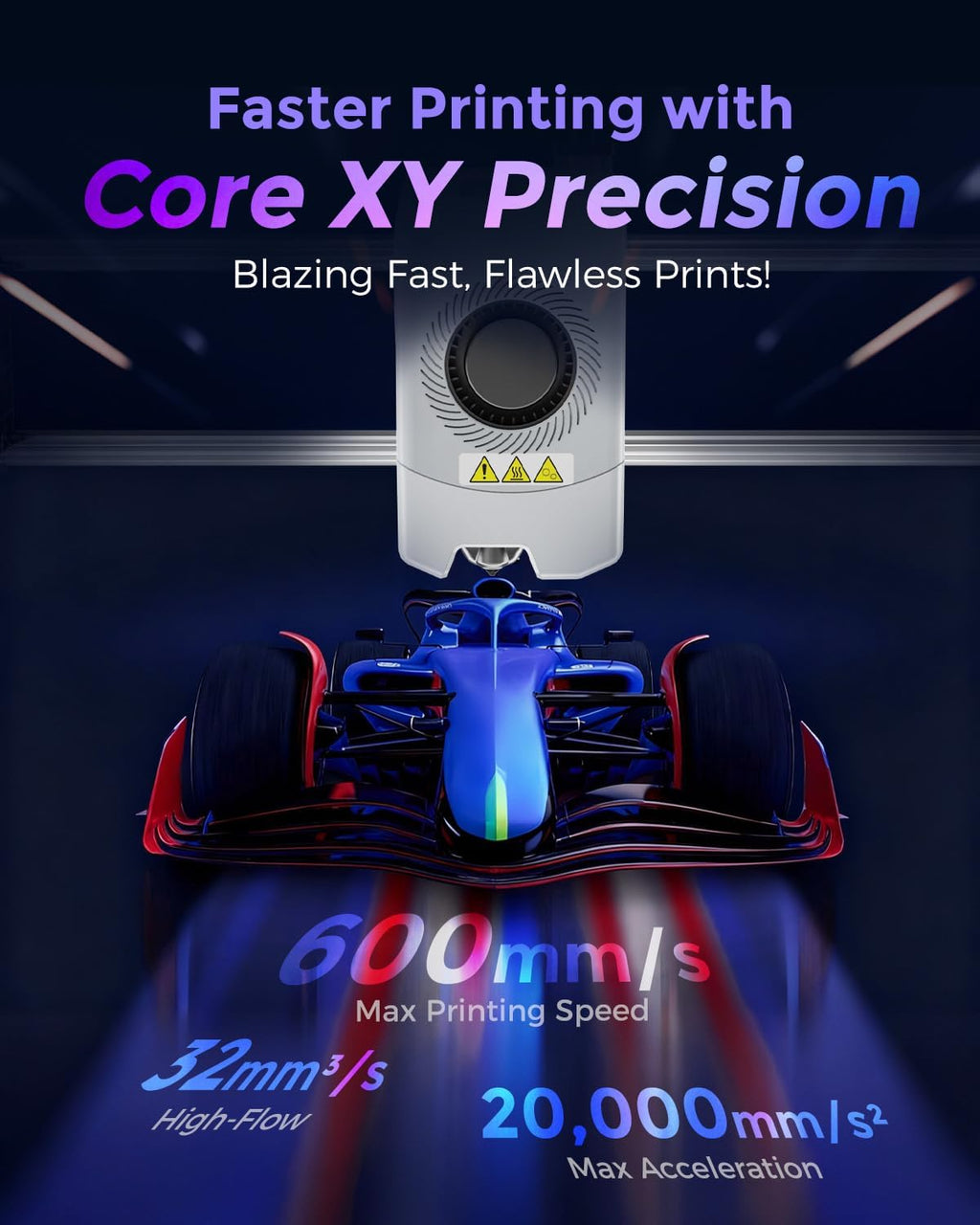 FLASHFORGE AD5X Multi-Color 3D Printer with IFS,Fully Auto Leveling FDM 3D Printer with Max 600mm/s High Speed Printing and Max 300°C Nozzle,Large Printing Size 220 * 220 * 220mm