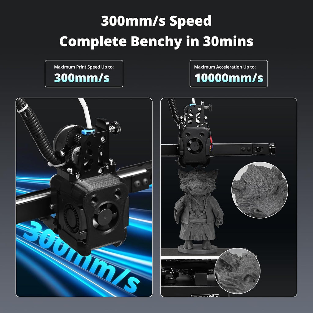 TRONXY CRUX 1S Mini 3D Printer,2025 New Version High Speed Small 3D Printers for Beginners,275°C Direct Extruder Double OSG15 Guide Rail, Print Size 7.09x7.09x7.09 inch