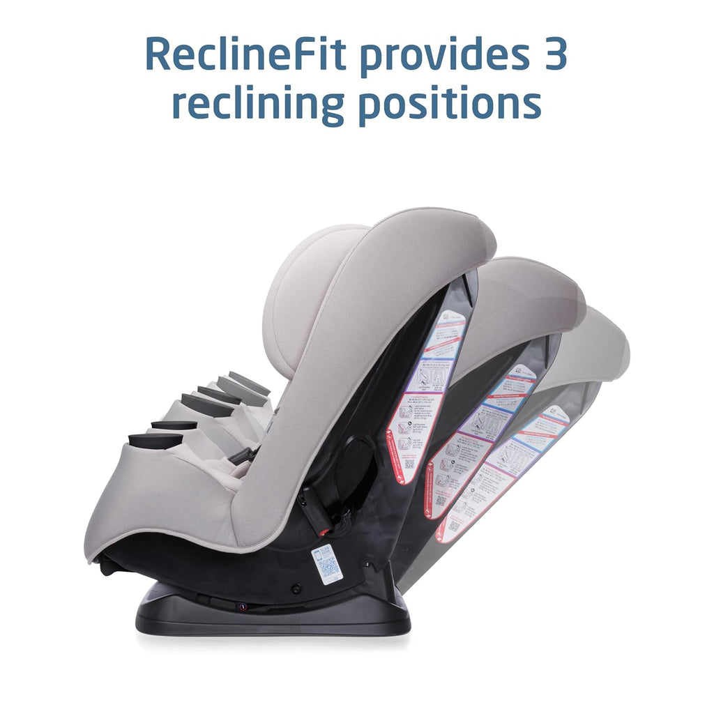Maxi-Cosi Pria Max 3-in-1 Convertible Car Seat, Infant to Toddler Car Seat, ClipQuick Magnetic Chest Clip, Quick-Install Latch, Machine-Washable Cover, 5-100 lbs, Oyster Shell
