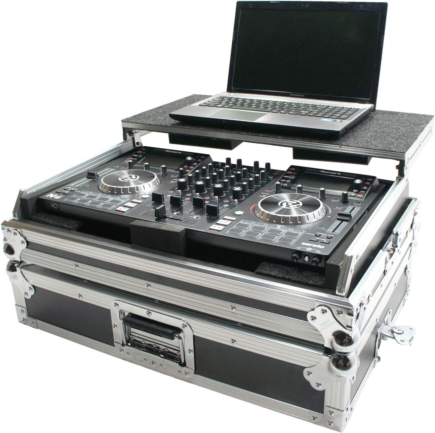 Harmony Audio DJ HCNVLT Flight Glide Laptop Stand Road DJ Custom Case Compatible with Numark NV