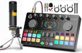 Podcast Equipment Bundle, Audio Interface with XLR Dynamic Microphone for Studio Recording Vocals, Podcasting, Streaming, Gaming, COMMANDER M100 3rd