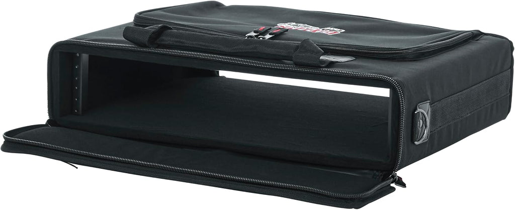 Gator Cases Portable 2U Rack Bag with 14' Rackable Depth, (GRB-2U)