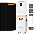 10KW Off Grid Solar System Complete Kit 48V 16KWH Home System with 10PCS*550W Solar Panels, 10KW Inverter, 51.2V 314Ah 16KWH LiFeP04 Battery