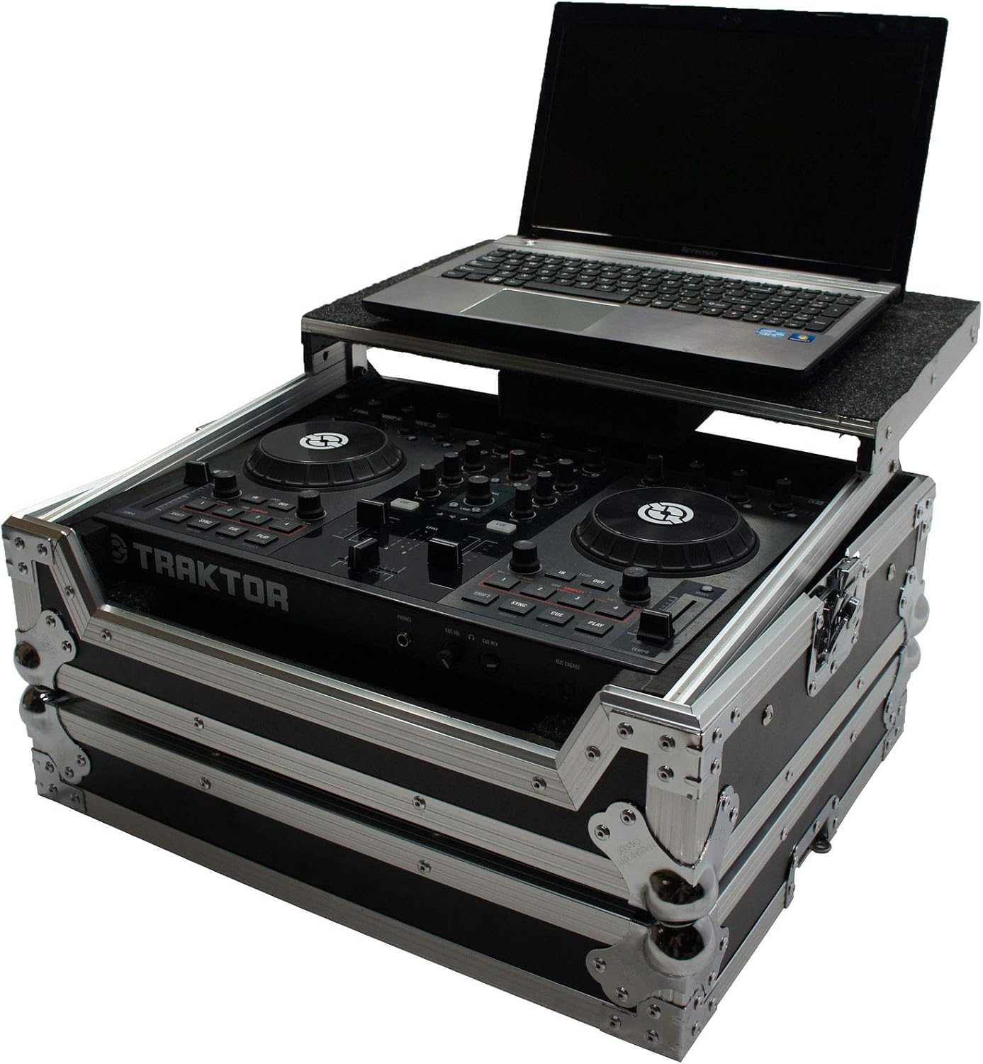 Harmony Audio HCTKS2LT Flight Glide Laptop Stand DJ Custom Case Compatible with Traktor Kontrol S2 MK2