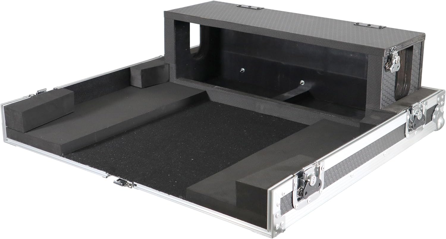 ProX XS-BX32CDHW ATA Digital Audio Mixer Flight Case for Behringer X32 Compact Console with Doghouse compartment and Caster wheels