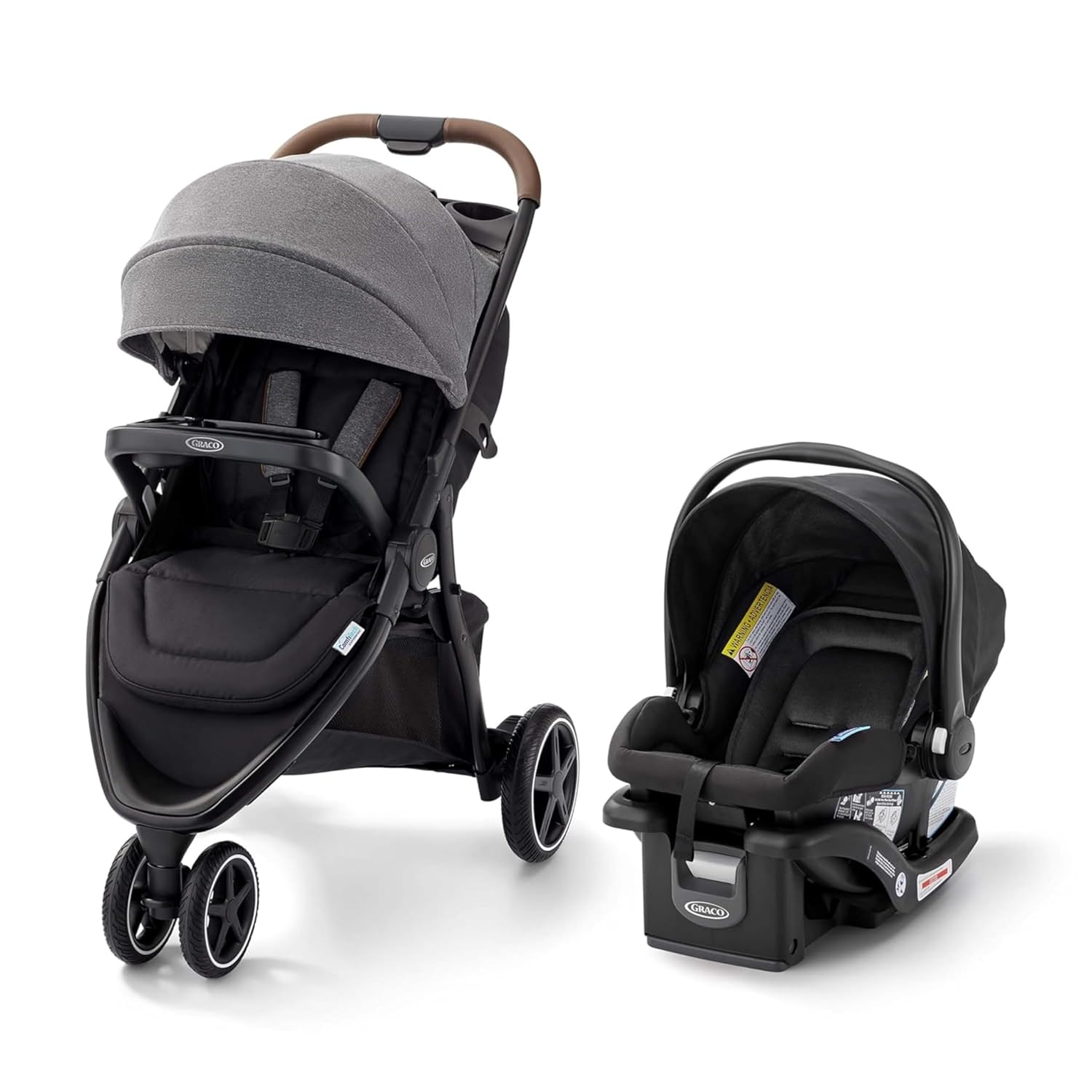 Graco® Outpace LX All-Terrain Travel System - Includes SnugRide Lite Infant Car Seat, Briggs, High-Performance Stroller/Car Seat Combo, Practical & Durable