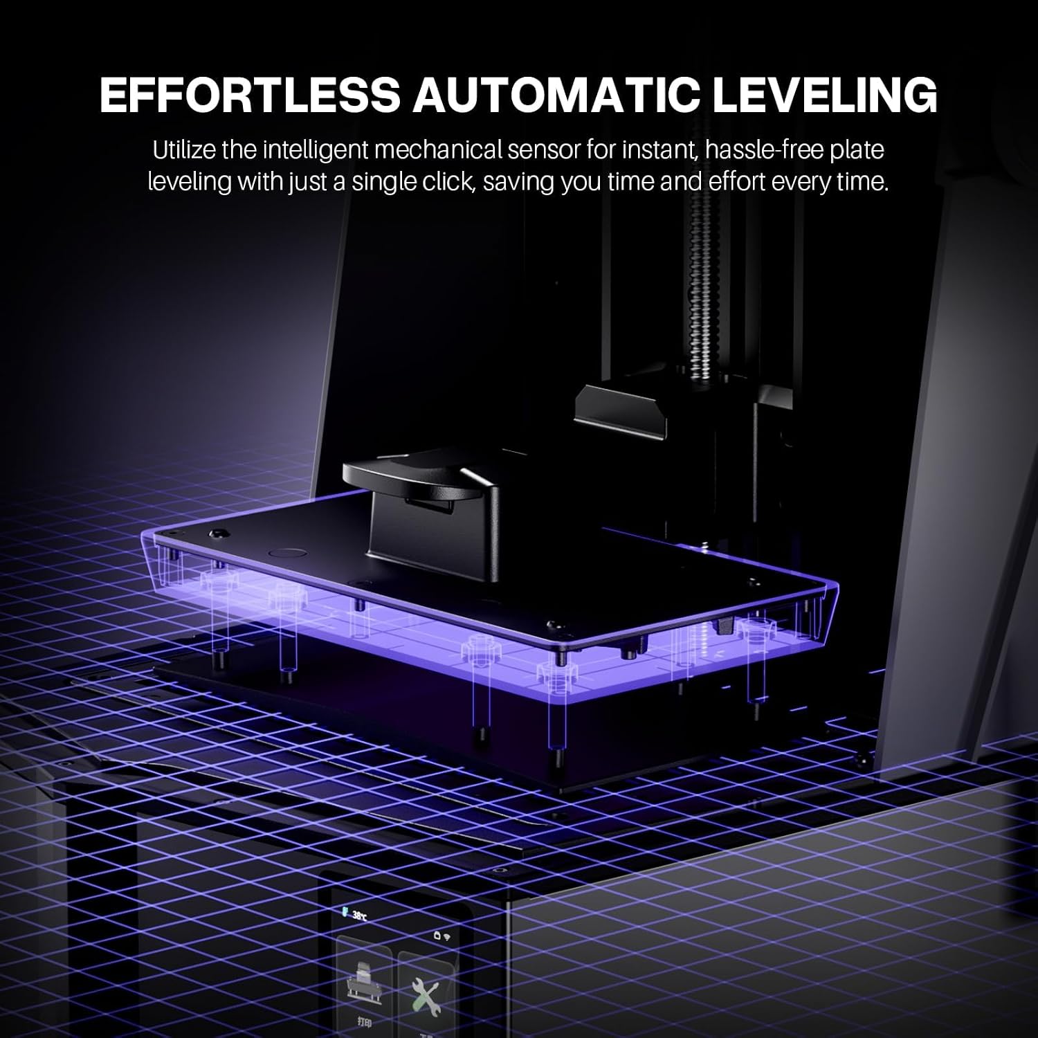ELEGOO Saturn 4 Ultra 10'12K MSLA 3d Printer, Smart Resin Printer with AI Camera and Mechanical Sensor, 150mm/h Fast Printing, Auto-Leveling, WiFi Cluster Printing, Printing Size 8.62x4.84x8.66 Inches