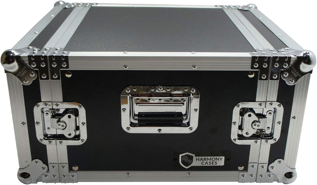 Harmony Audio Cases HC6UAD DJ Flight Amp 6U Rack Space Road Travel Amplifier Case