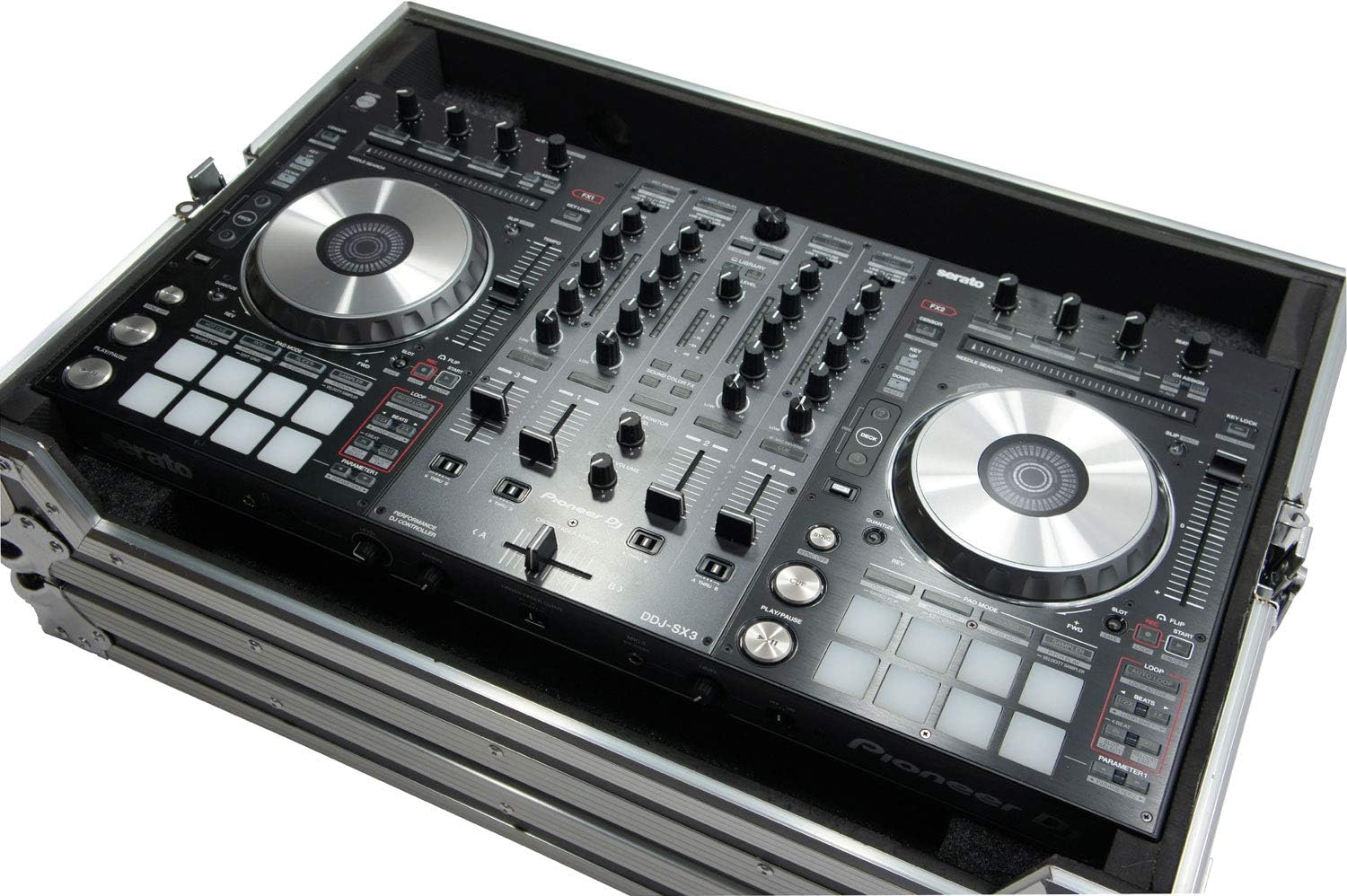 Harmony Audio HCDDJSX Flight Foam Padded Travel DJ Custom Case Compatible with Pioneer DDJ-SX2