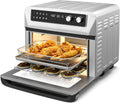 21 QT Air Fryer Toaster Oven Combo, 1800W Electric Digital Countertop Convection Oven w/ 360°Circulation, LCD Display, 8-in-1 Air Fryer, Toast, Thaw, Dehydrate, w/ 5 Accessories & Recipe