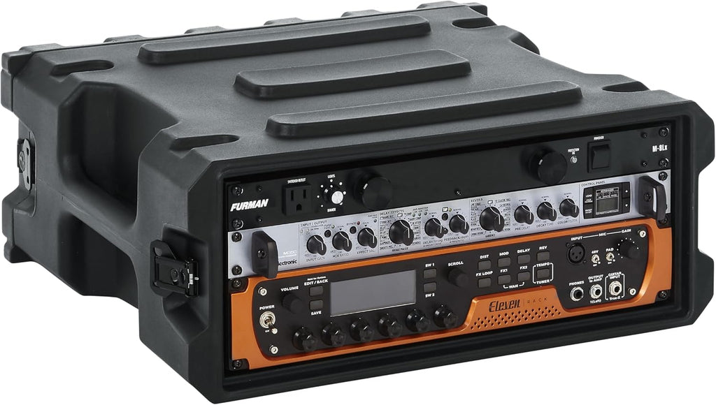 Gator Cases Pro Series Rotationally Molded 4U Rack Case with Standard 19' Depth; Made in USA (G-PRO-4U-19), Black