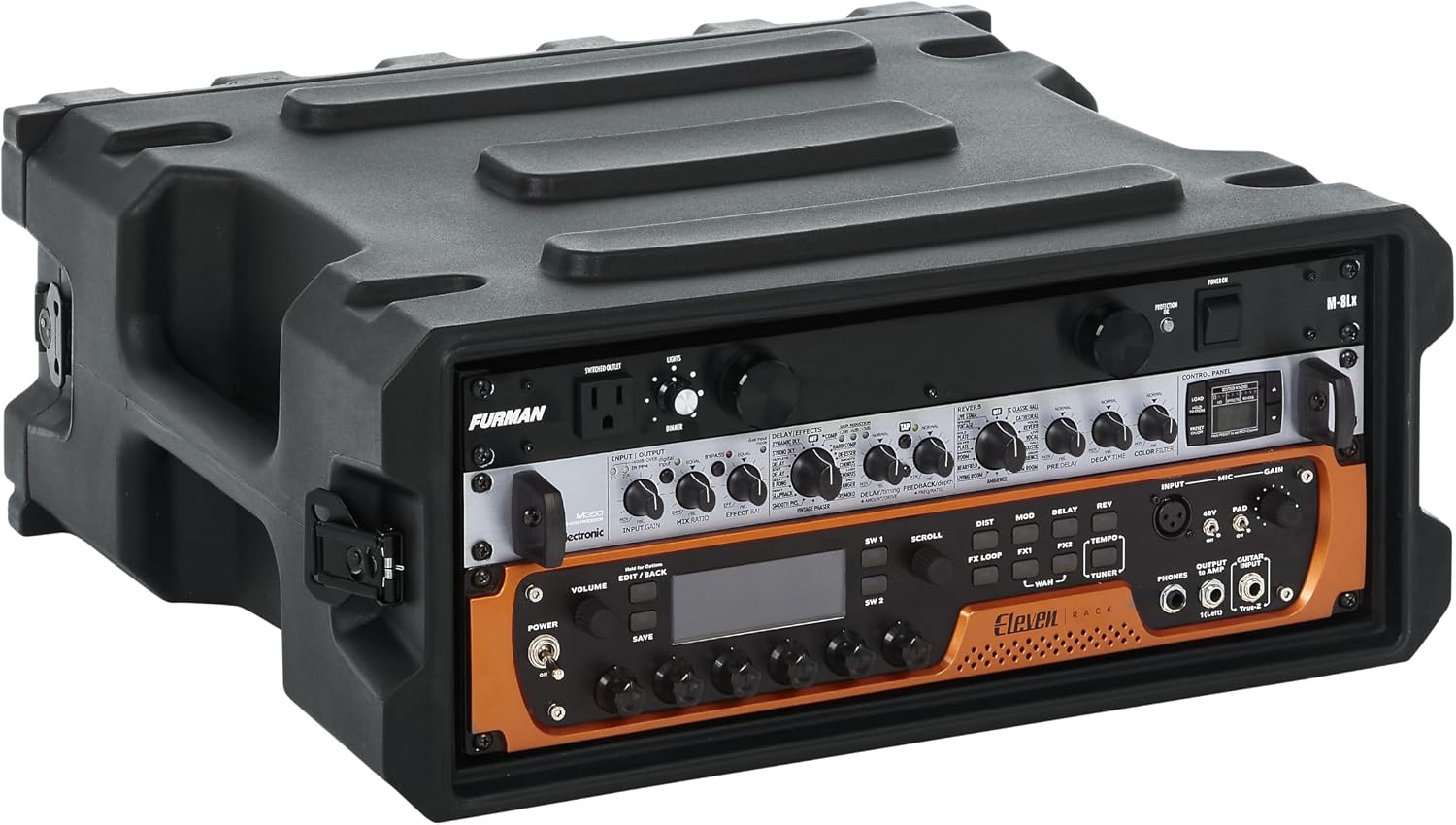 Gator Cases Pro Series Rotationally Molded 4U Rack Case with Standard 19' Depth; Made in USA (G-PRO-4U-19), Black