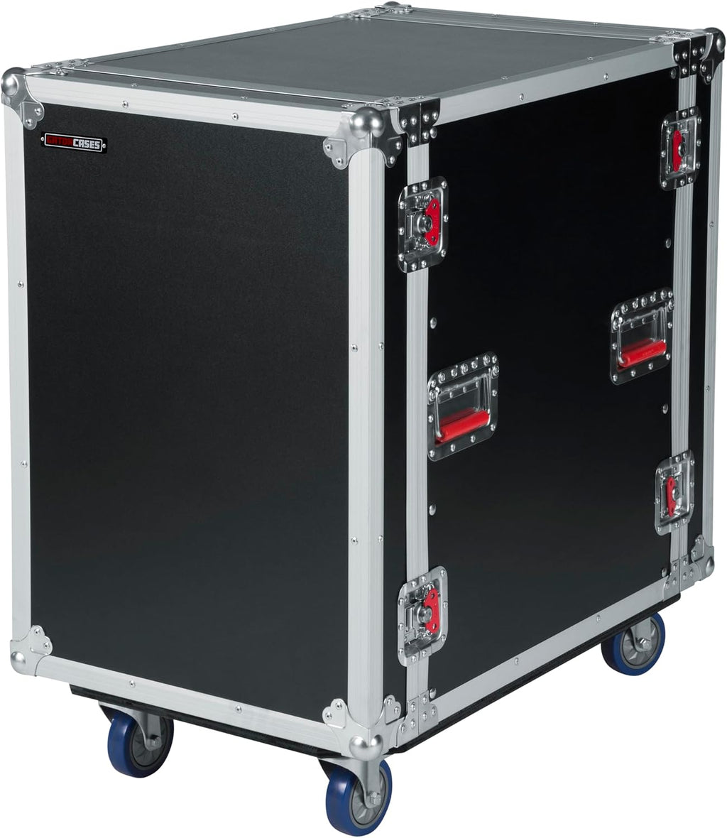 Gator Cases G-TOUR Series Deep Audio Road Rack with Heavy-Duty Casters and Tour Grade Hardware, 24' Rackable Depth, 16U (G-TOUR 16U CAST)