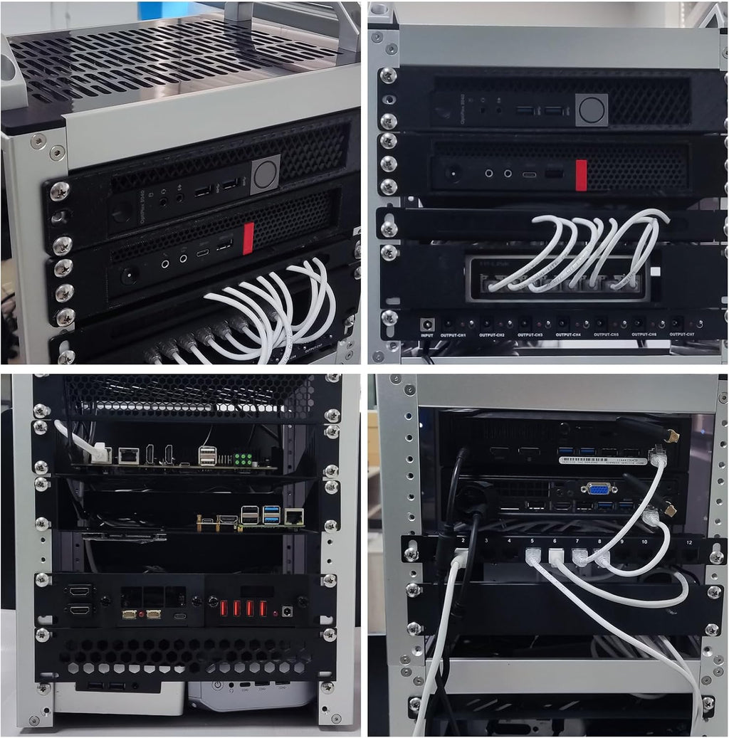 GeeekPi 12U Server Cabinet, 10 inch Server Rack for Network, Servers, Audio, and Video Equipment, DeskPi RackMate T2 Rackmount, 10.23 inch Depth