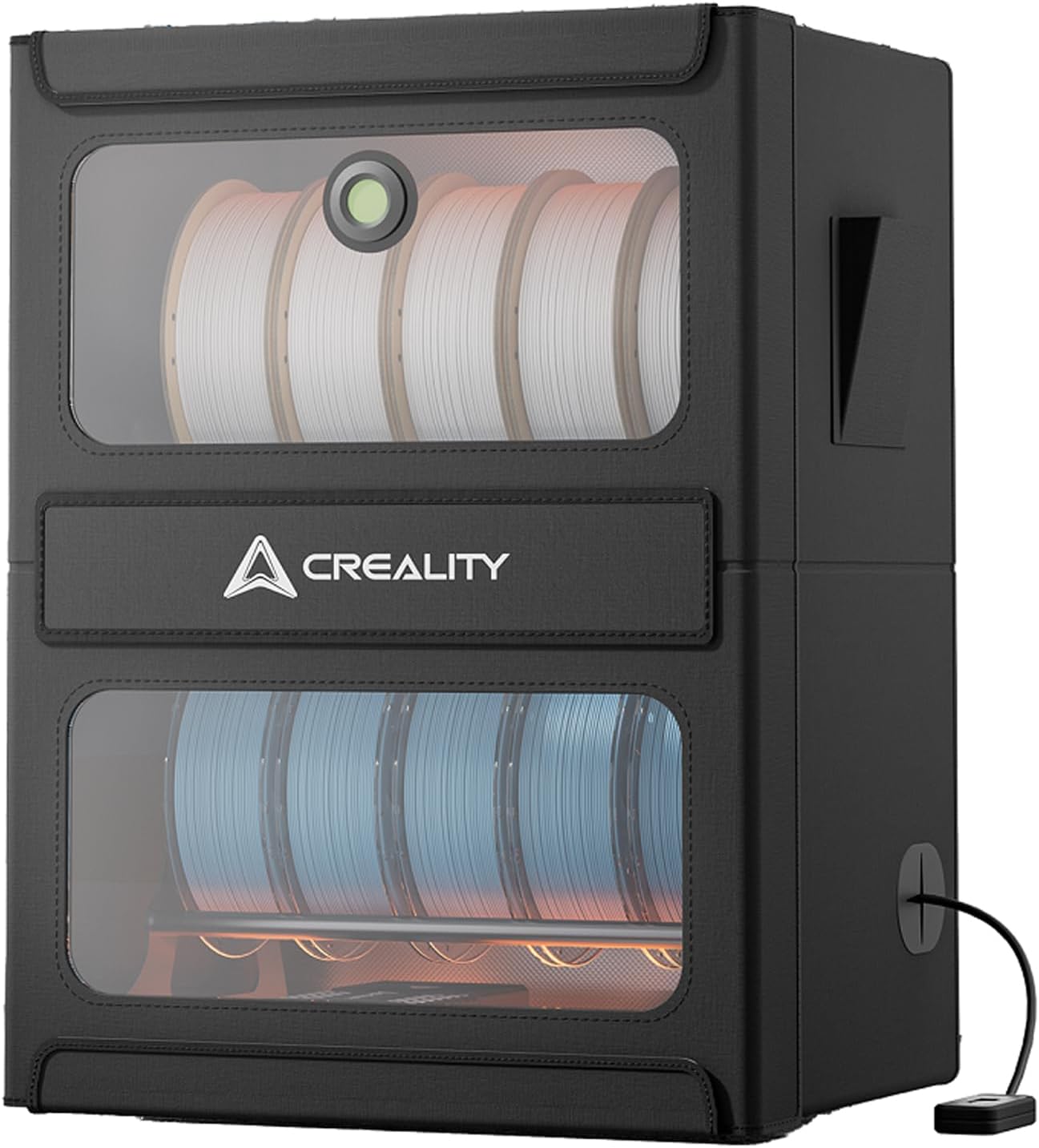 2026 Creality Filament Storage Box, 10kg Spools Multi-roll Filament Dryer for 3D Printer Filament, Detachable Heating Module, Fast Heating to 70°C, Fireproof Moisture-Proof for PLA PETG ABS TPU