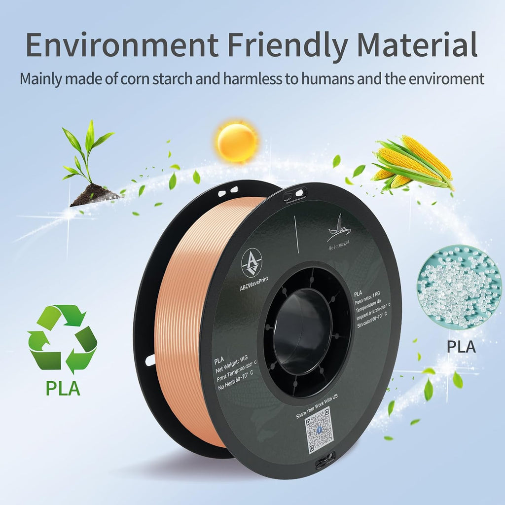 PLA 3D Printer Filament Bundle, Dimensional Accuracy +/- 0.02 mm, 16 x 1 kg Spool(35.2lbs), 1.75 mm，Black White Grey Red Green Blue Yellow Purple Silver Transparent Pink Orange Wood Brown