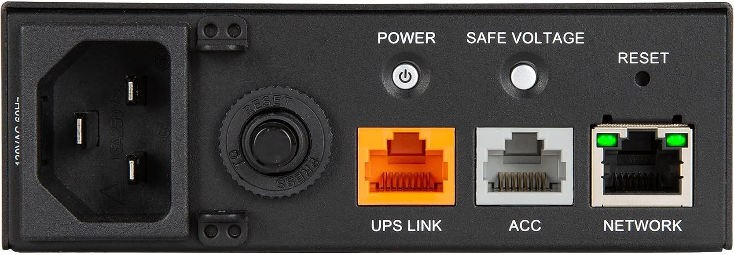 WattBox® 820 Series 20A Power Conditioner with 2 Metered & Individually IP Controlled Outlets (WB-820-IPVM-2)